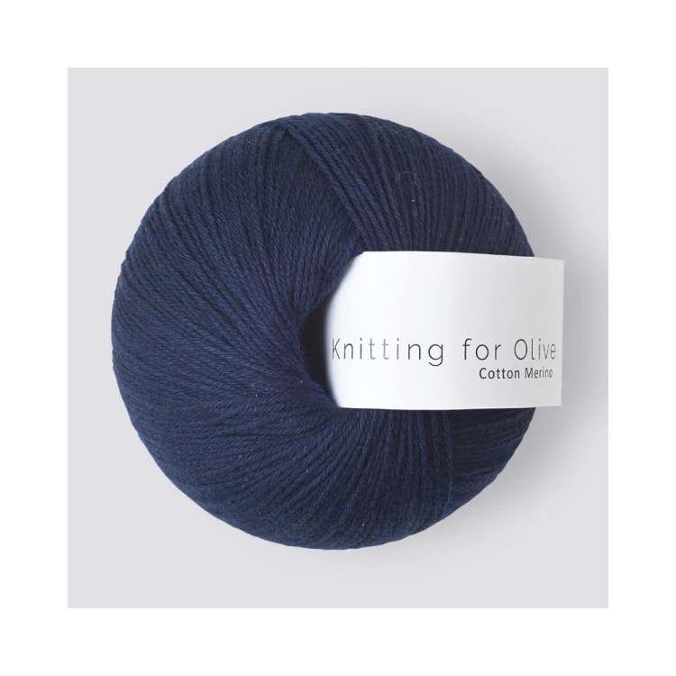 Włóczka Cotton Merino Navy Blue (Knitting for Olive)