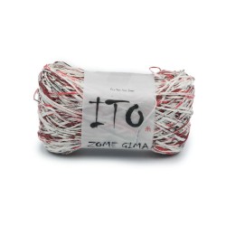 Włóczka Zome Gima 615 Red Black (Ito)