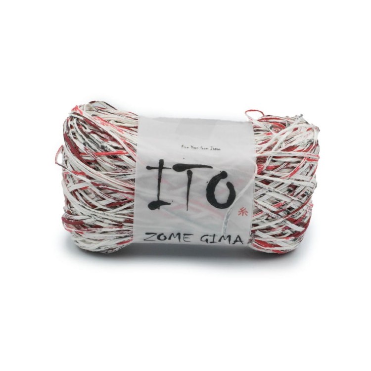 Włóczka Zome Gima 615 Red Black (Ito)