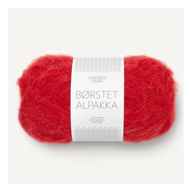 Włóczka Borstet Alpakka 4227 Equestrian Red (Sandnes Garn)