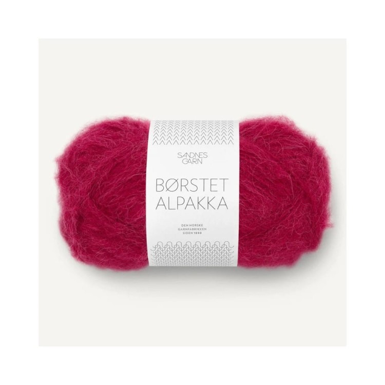 Włóczka Borstet Alpakka 4255 Rumba Red (Sandnes Garn)