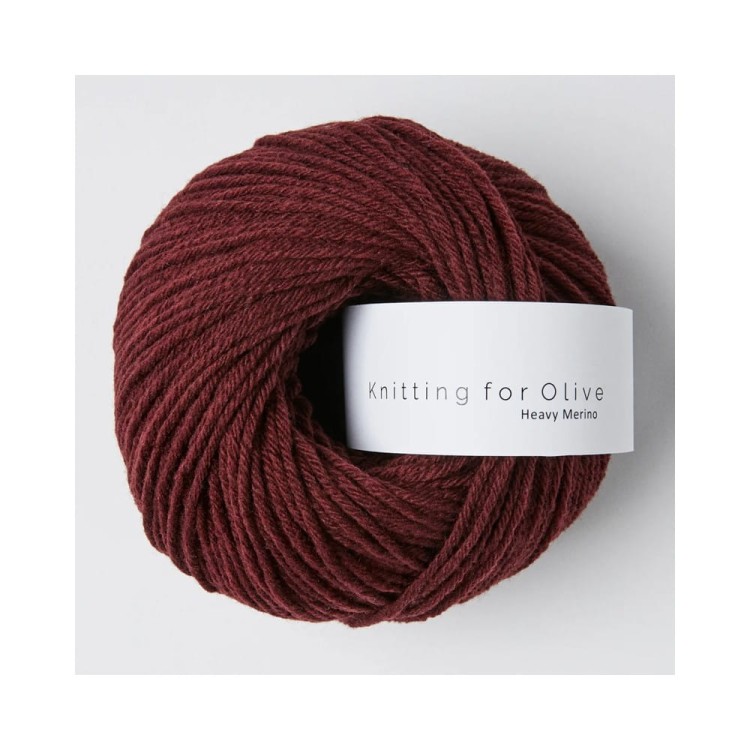 Włóczka Heavy Merino Bordeaux (Knitting for Olive)