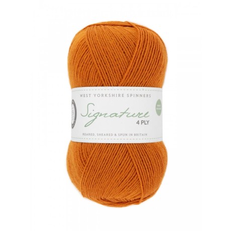 Przejdź do produktu Włóczka Signature 4ply 1004 Amber (West Yorkshire Spinneers)