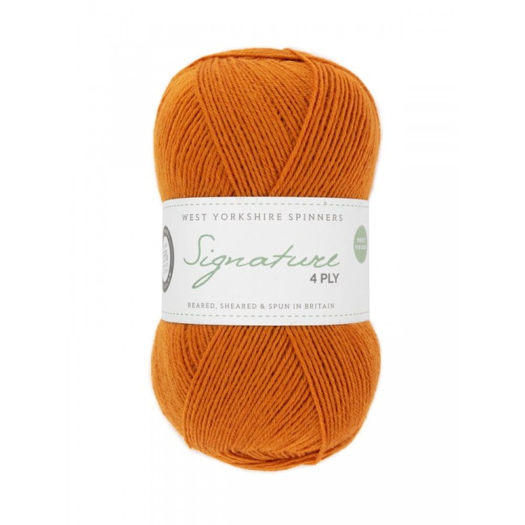Włóczka Signature 4ply 1004 Amber (West Yorkshire Spinneers)