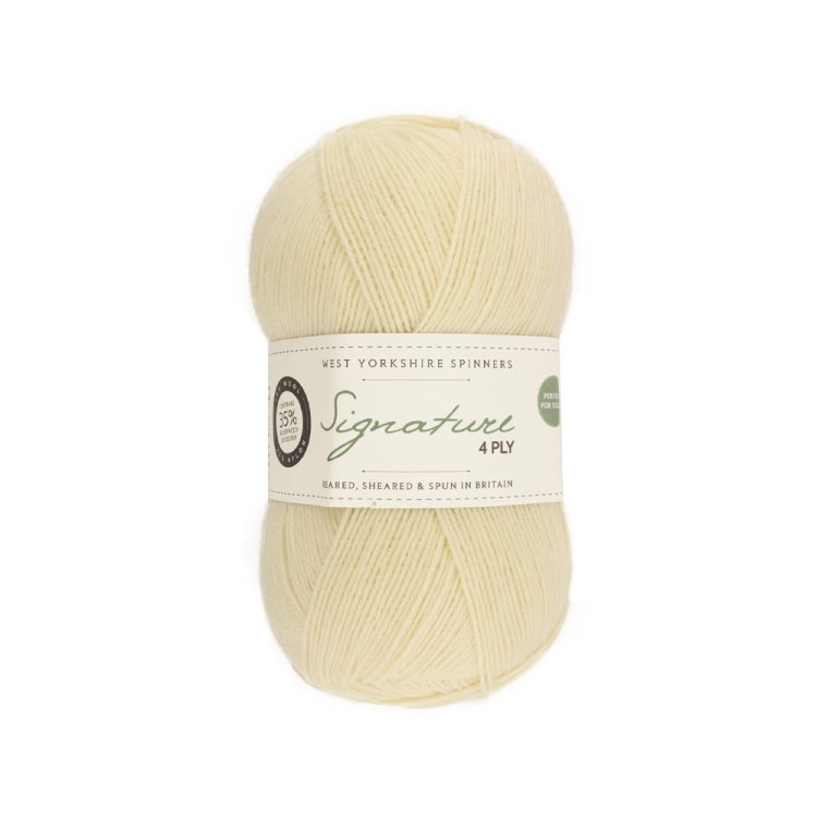 Włóczka Signature 4ply 010 Milk Bottle (West Yorkshire Spinneers)