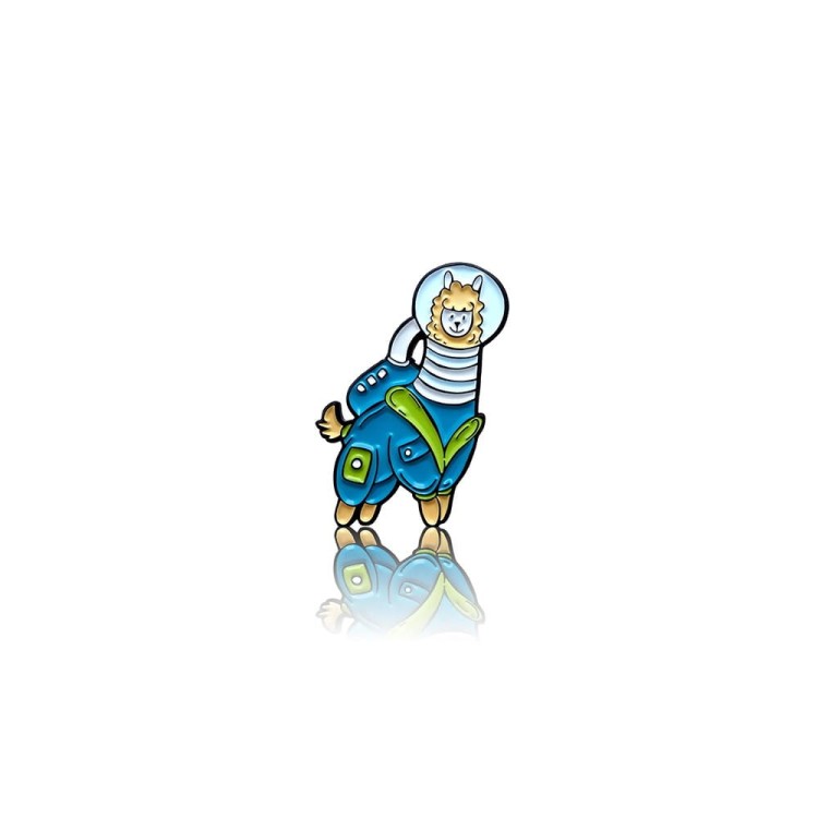 Przypinka Alpaka Astronauta (PINBOX)