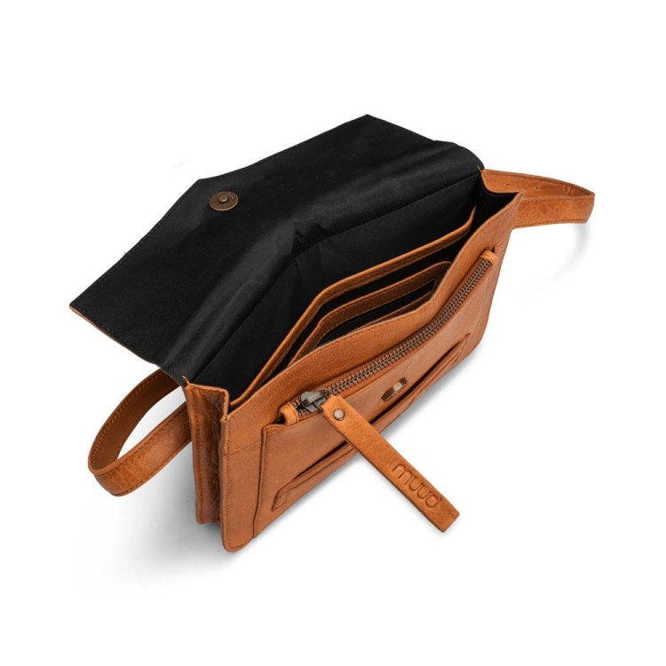 Cheri Whisky Skórzana torebka - nerka (Muud)