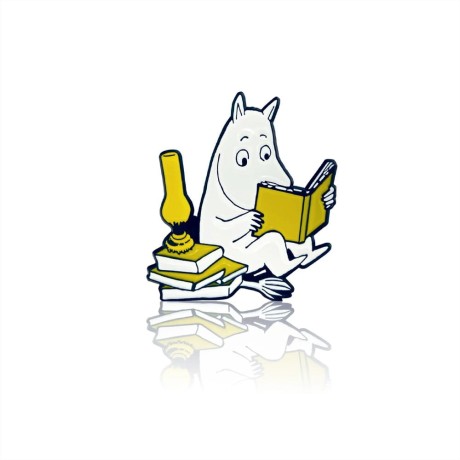 Przejdź do produktu Przypinka Muminek czyta książkę (PINBOX)