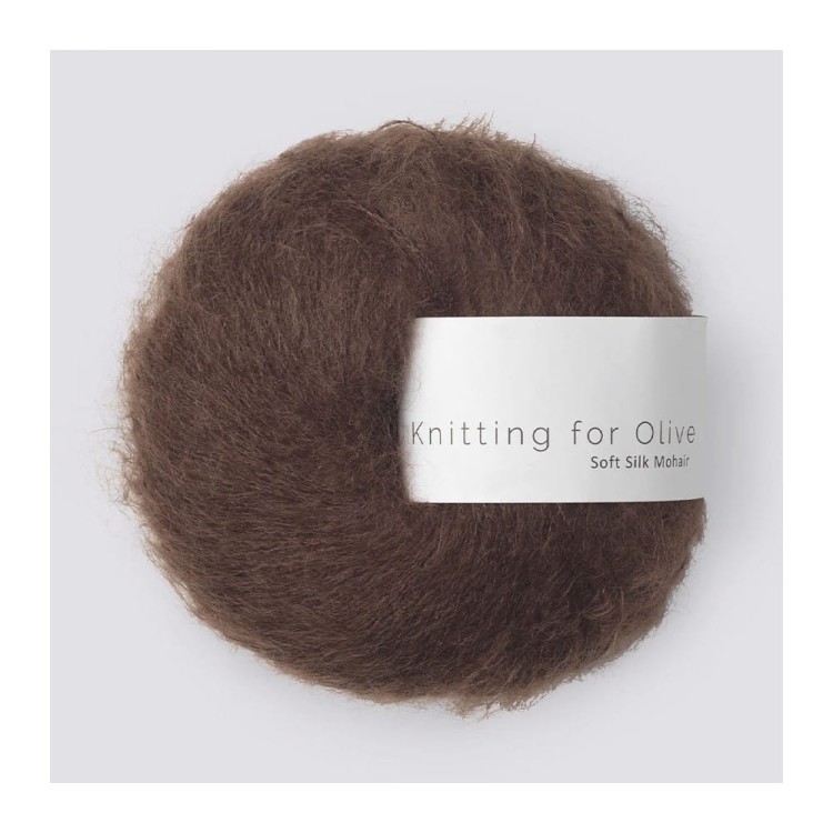 Włóczka Soft Silk Mohair Chocolate (Knitting for Olive)