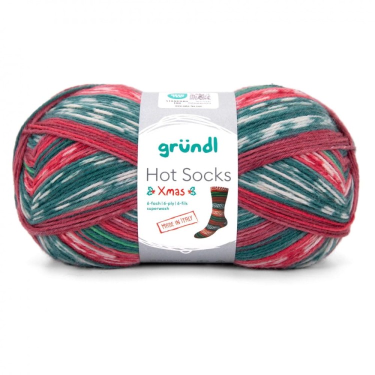 Włóczka Hot Socks XMAS 6-fach 02 (Gründl)